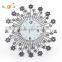 Home decoration metal wall digital clock snow flower