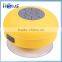 2016 Hot Sale IPX4 Wireless Portable Mini Bluetooth Box Waterproof Speaker with Sucker for Shower/Washroom
