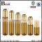 cosmetic 20ml 30ml essential oil glass fragrance perfume bottle amber golden aluminum metal pump bottle perfume glass