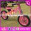 2017 Best design original work pink balance wooden kids bikes for sale W16C179