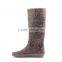 2015 new pattern rubber rain boots gumboots for woman
