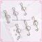Custom assorted music note deign metal wire paper clips