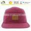 5-panel cap with leather label, 5 panel hat wholesale hats cap