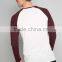 MGOO Customized T-shirt With Shoulder Sleeves Plain Long Sleeve Tshirt Soft Cotton Blank Tee Shirt For Men
