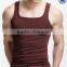 Mens 95%cotton 5%spandex sport running singlet custom design