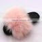Myfur 2017 New Fashion Women Warmer Pink Soft Fox Fur Slipper