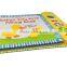 Children sound board book 5 buttons music book with die cutting patterns