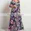 Dongguan plus size maternity clothes manufacturers nursing floral maxi dress