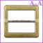 Factory price 2016 new fashion metal light golden adjustable belt buckle on sale