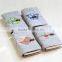Novel logo custom felt cover with embroidery spiral binding dairy notebook with button