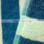 Double-side Woven jacquard terry Yarn dyed/80*160cm Custom design Blue color Beach blanket/Bath towel
