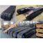 Screeing and crushing machine steel track undercarriage