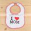 custom soft and absorbent 100% cotton baby muslin bibs