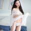 See Through Off Shoulder Lace Nightwear Babydoll Dress