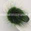 Cute small round mink fur ball hair accessory for kids girl decoration