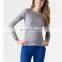 3 Sleeve Tee Shirts Breathable Running Fitness Latest Women Tops White T Shirt