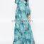 2016 best selling products elegant print wrap style long sleeve fashion new maternity clothes pakistani chiffon maxi dress