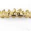 Copper materialTooth Custom Top Bottom grillz Bling Fire Teeth Caps Hip Hop Grillz Body jewelry