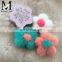 Fashion Design Factory Wholesale Mink Fur Flower Keychain Lovely Bag Car Mink Fur Keychain