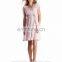 Blush Pink Pleated Maternity Dress Nursing Breastfeeding Clothes