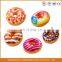 YK ICTI OEM adorable cotton colorful handmade PLUSH DOUGHNUT CUSHION