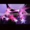 long horns Colorful dmx inflatable star for stage decoration