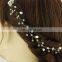 Exquisite Bridal Hair Vine Boho Crystal Floating Pearl Wedding Hairbands girl's Rhinestone headband Jewelry Baby's Breath Vine