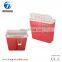 2017 Wholesale 7L Hospital Medical Waste Disposal Biohazard Sharps Container With Handle with Handle