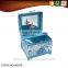 Musical antique mirror jewelry box