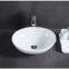 White color wholesale single hole square popular design tabletop sanitary ware wash basin sink for bathroom hotel used