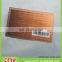 Rose gold metal stainless steel barcode card