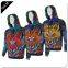 Custom Mens 3D Printed Pullover Hoodies All Over Printing Polyester Hooded Sweatshirts