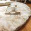 Household modern bedroom soft sheepskin shaggy round rug