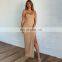 Sexy Spaghetti Tank Bodycon Club Party One Shoulder Strap Dress Backless Long Dress