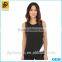 2016 Summer Latest Designs Clothing Famous Design Sleeveless Color Block Asymetrical Blouse
