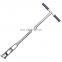 304 Stainless Steel Soil Probe Sampler with Foot Peg Root Tool & Scale
