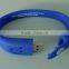 Kongst Wholesale Logo Print Available Silicone Bracelet Custom Usb Stick Wristband Usb