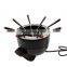 Black 800W Aluminum Chocolate Cheese Hot Pot Fondue