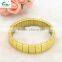 Elastic stainless steel bracelet with cross