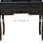 Factory Direct Collection Vanity Dressing Table Set with Stool, Black Make Up dresser