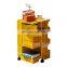 Super Popular 4 Tier Adjustable Rolling Storage Cart With Drawers