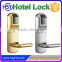 RFID smart card digital Hotel door handle locks/electronic panel door lock