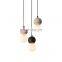 Simple Contemporary Modern Minimalist Pendant Light Glass LED Ceiling Hanging Lamp Bedroom Bedside Indoor Small Chandelier