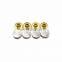 9.5mm Silver Logo Metal Jeans Button