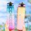 Amazon Sales BPA Free 1 L Drinkware Motivational Water Bottle Botella De Agua Motivacional Water Bottle With Straw and Time Mark