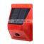 Solar Alarm Lamp Warning Sound 129dB Loud Siren Strobe Farm Orchard Light NEW