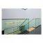 Aluminium U channel base glass railing for balcony