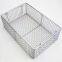 Customized 304 Stainless Steel Woven Wire Mesh Basket For Storage