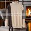 New Style Loose Women's 100% Cashmere Turtleneck Pullover Casual Fashion Winter Sweater with Color Blocking Pattern