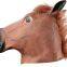 Horse Head Mask Halloween Carnival Animal Theme Party Cosplay Brown Black White Horses Full Head Latex Masks